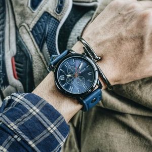 Luxury Leather Strap Quartz Watch